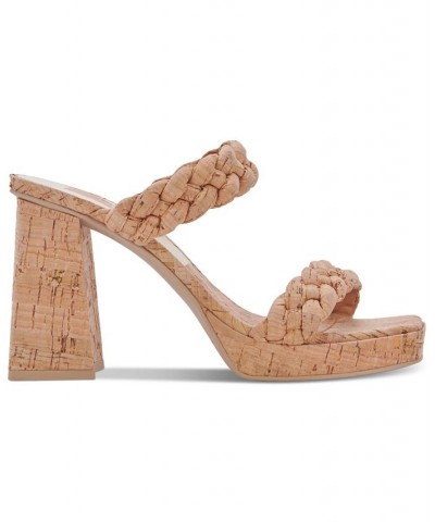 Women's Ashby Braided Two-Band Platform Sandals PD07 $73.50 Shoes