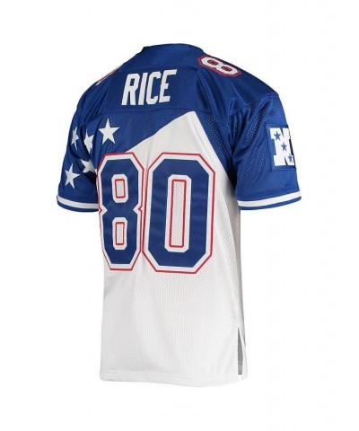 Men's Jerry Rice White, Blue NFC 1994 Pro Bowl Authentic Jersey $120.90 Jersey