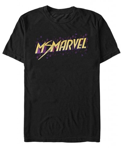 Men's Marvel Likeness Ms. Marvel Polygons Short Sleeve T-shirt Black $19.59 T-Shirts