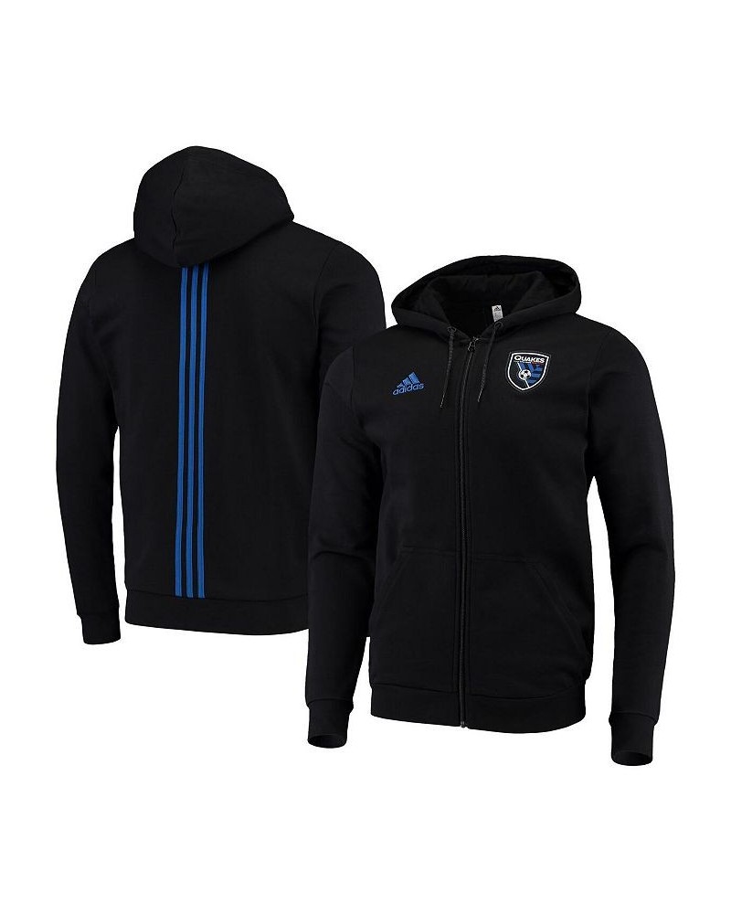 Men's Black San Jose Earthquakes 2019 Full-Zip Travel Jacket $34.00 Jackets