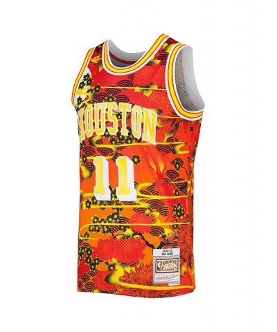 Men's Yao Ming Red Houston Rockets Hardwood Classics Lunar New Year Swingman Jersey $59.22 Jersey