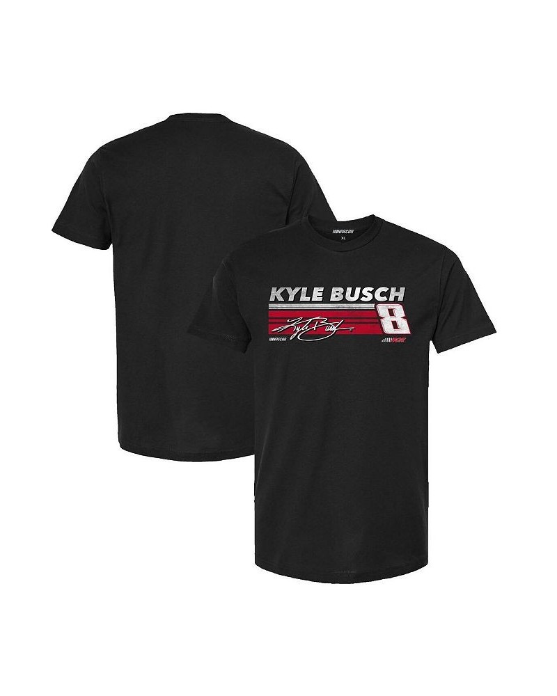 Men's Black Kyle Busch Hot Lap T-shirt $19.24 T-Shirts