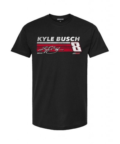 Men's Black Kyle Busch Hot Lap T-shirt $19.24 T-Shirts