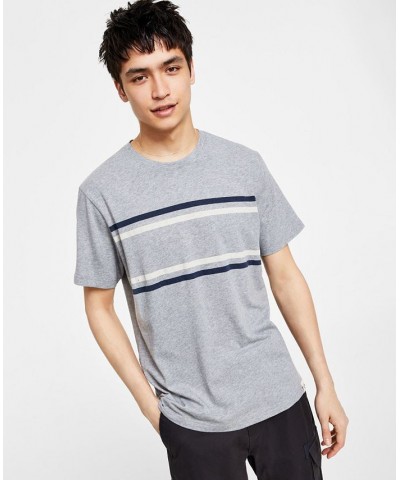 Men's Whitney Chest Stripe T-Shirt White $12.17 T-Shirts