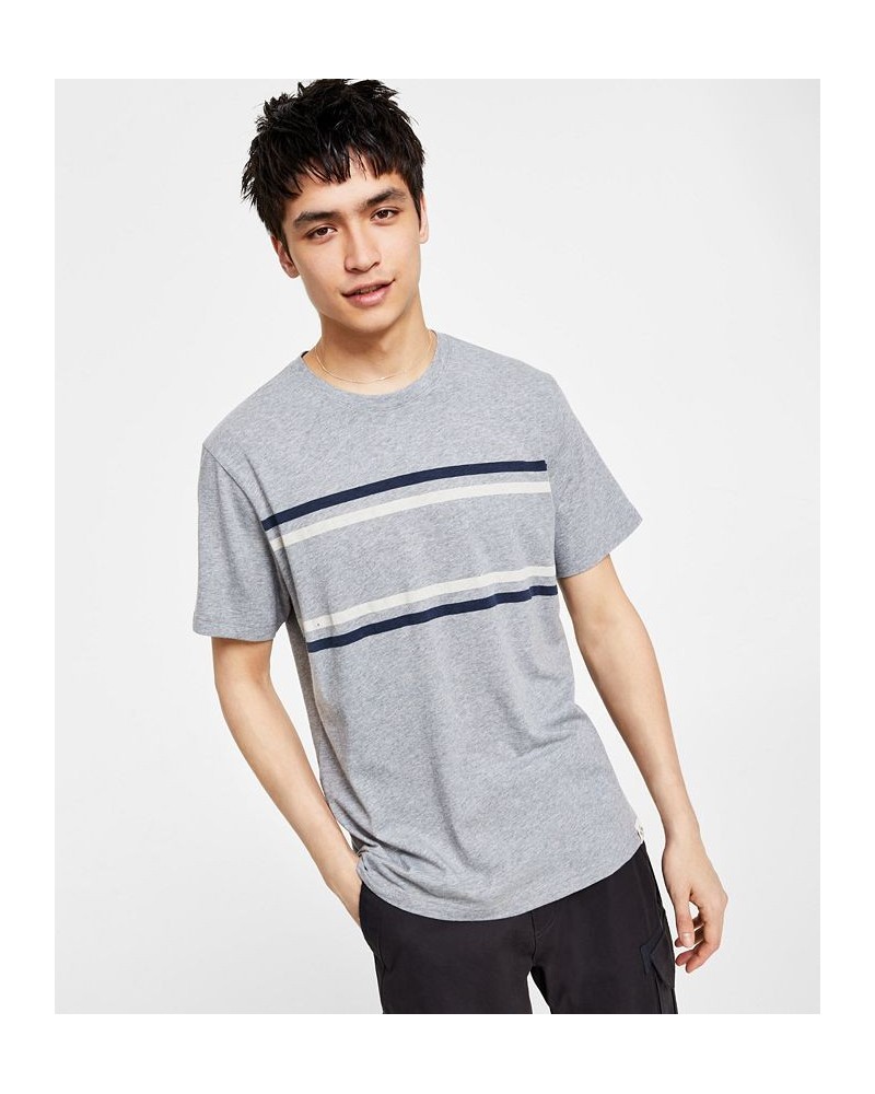 Men's Whitney Chest Stripe T-Shirt White $12.17 T-Shirts