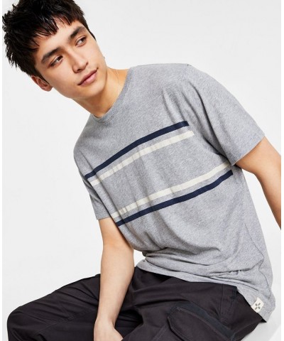 Men's Whitney Chest Stripe T-Shirt White $12.17 T-Shirts