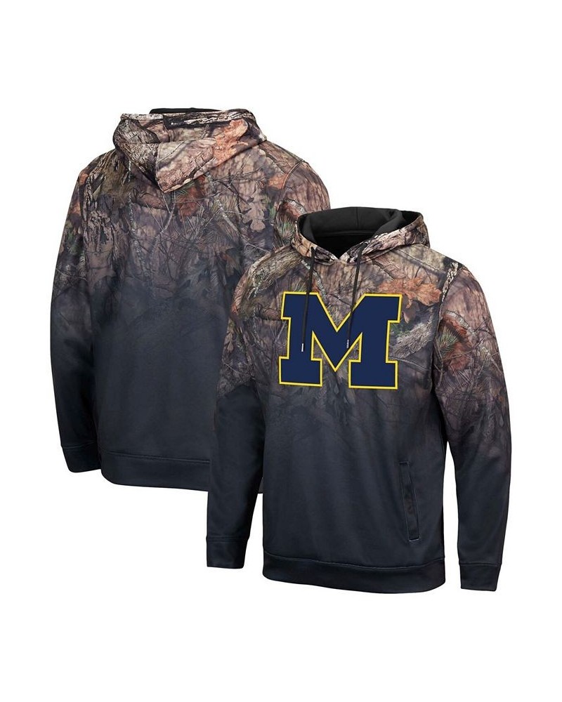 Men's Black Michigan Wolverines Mossy Oak Pullover Hoodie $37.50 Sweatshirt