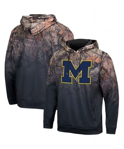 Men's Black Michigan Wolverines Mossy Oak Pullover Hoodie $37.50 Sweatshirt