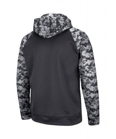 Men's Charcoal Texas State Bobcats OHT Military-Inspired Appreciation Digital Camo Pullover Hoodie $24.94 Sweatshirt