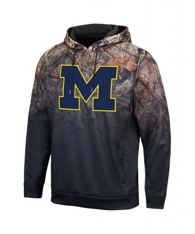 Men's Black Michigan Wolverines Mossy Oak Pullover Hoodie $37.50 Sweatshirt