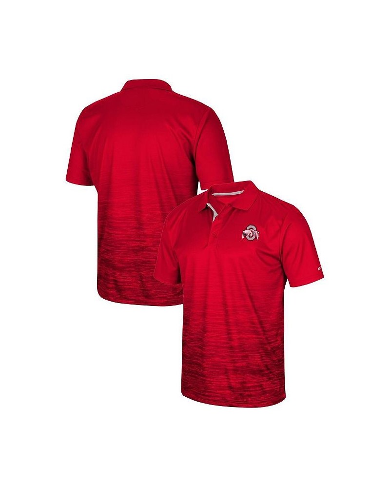 Men's Scarlet Ohio State Buckeyes Marshall Polo Shirt $33.79 Polo Shirts