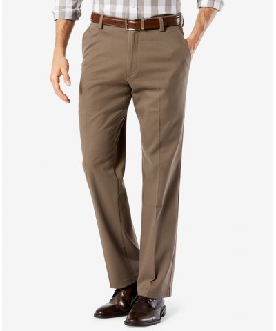 Men's Easy Straight Fit Khaki Stretch Pants Dark Pebble $22.50 Pants