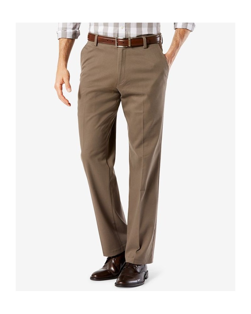 Men's Easy Straight Fit Khaki Stretch Pants Dark Pebble $22.50 Pants