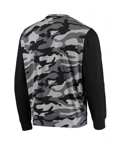 Men's Black New England Patriots Camo Long Sleeve T-shirt $27.45 T-Shirts