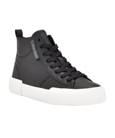 Women's Cade Casual Lace Up Platform Sneakers Black $33.79 Shoes