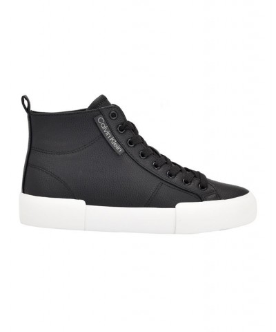 Women's Cade Casual Lace Up Platform Sneakers Black $33.79 Shoes