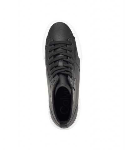 Women's Cade Casual Lace Up Platform Sneakers Black $33.79 Shoes