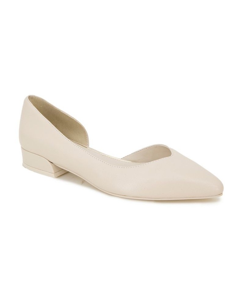 Women's Carolyn Pointy Toe Flats Tan/Beige $59.77 Shoes