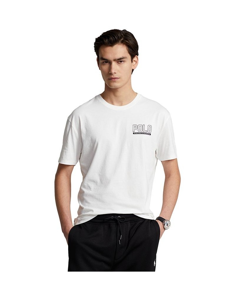 Men's Classic-Fit Logo Jersey Crewneck T-Shirt White $36.75 T-Shirts