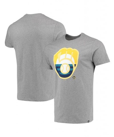 Men's '47 Heather Gray Milwaukee Brewers Regional Super Rival T-shirt $19.37 T-Shirts