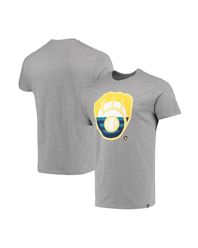 Men's '47 Heather Gray Milwaukee Brewers Regional Super Rival T-shirt $19.37 T-Shirts