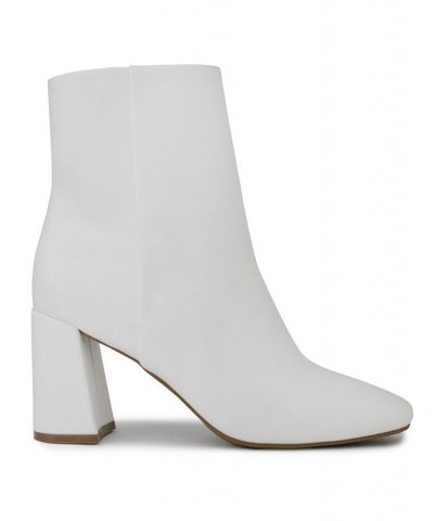 Women's Element Square Toe Dress Booties White $40.00 Shoes