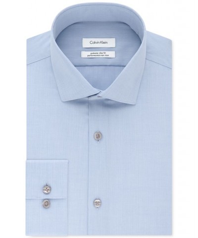 Calvin Klein Men's STEEL Extra-Slim Fit Non-Iron Performance Herringbone Dress Shirt PD04 $25.37 Dress Shirts