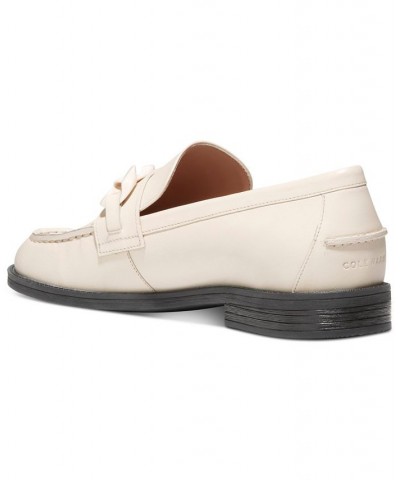 Women's Stassi Chain Loafer Flats White $54.00 Shoes