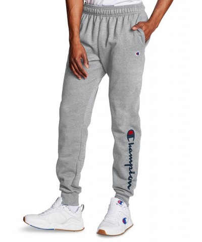 Men's Powerblend Fleece Jogger Pants Oxford Gray $19.95 Pants