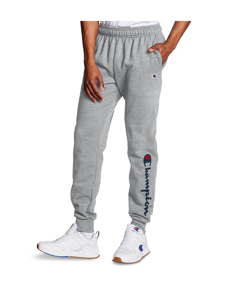 Men's Powerblend Fleece Jogger Pants Oxford Gray $19.95 Pants