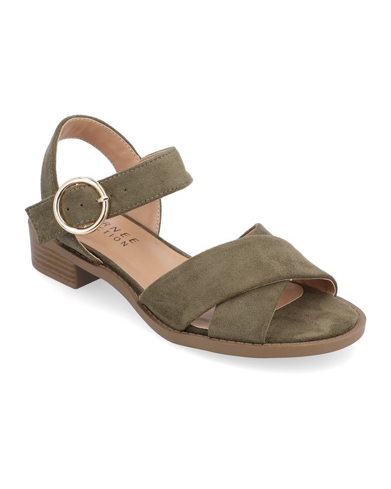 Women's Cressida Buckle Sandal PD05 $37.80 Shoes