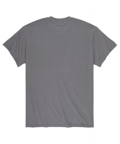 Men's Peanuts Thrilled Chilled T-Shirt Gray $16.10 T-Shirts