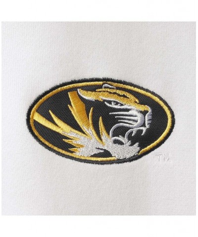 Men's White Missouri Tigers Tortugas Logo Quarter-Zip Jacket $32.99 Sweatshirt