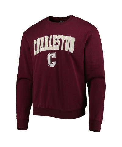 Men's Maroon Charleston Cougars Arch Over Logo Pullover Sweatshirt $20.00 Sweatshirt