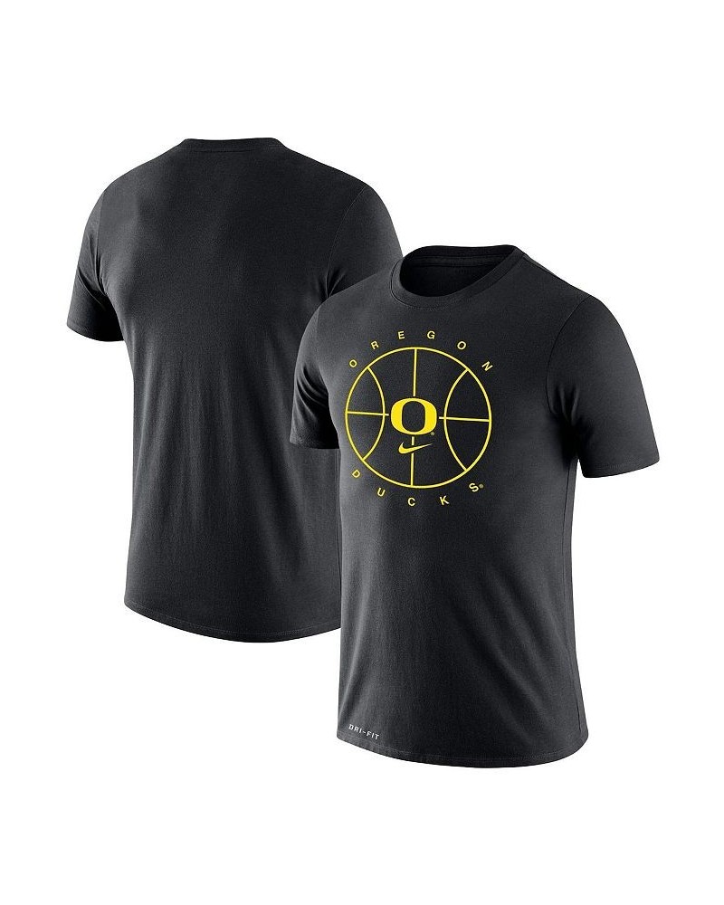 Men's Black Oregon Ducks Basketball Icon Legend Performance T-shirt $29.49 T-Shirts