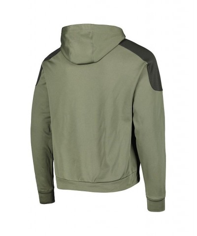 Men's Olive Dallas Stars Military-Inspired Appreciation Primegreen Pullover Hoodie $36.00 Sweatshirt