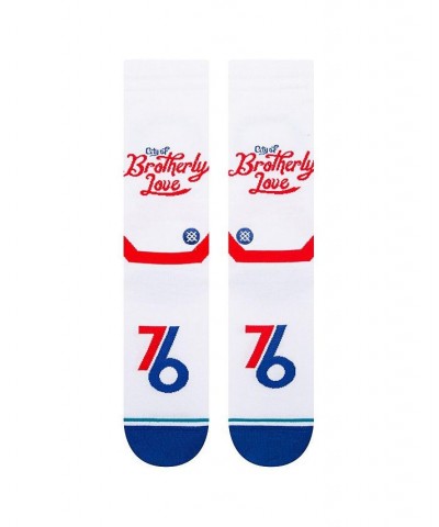 Men's Philadelphia 76Ers 2022/23 City Edition Crew Socks $12.60 Socks