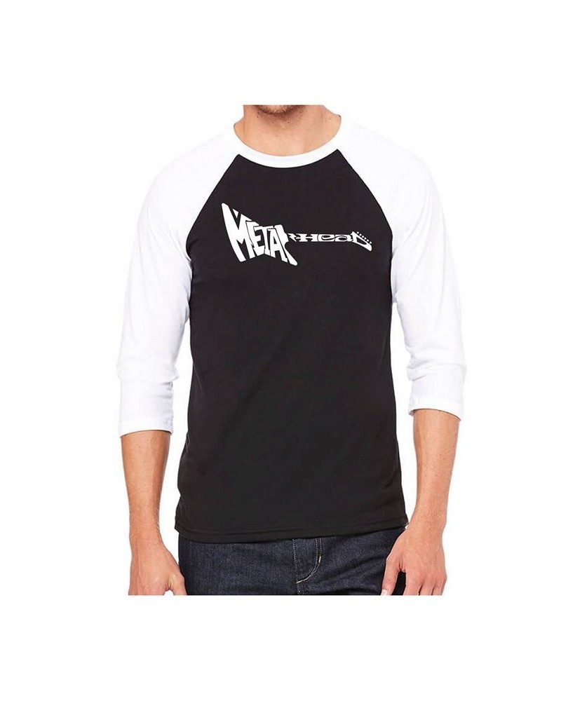 Metal Head Men's Raglan Word Art T-shirt Black $24.29 T-Shirts