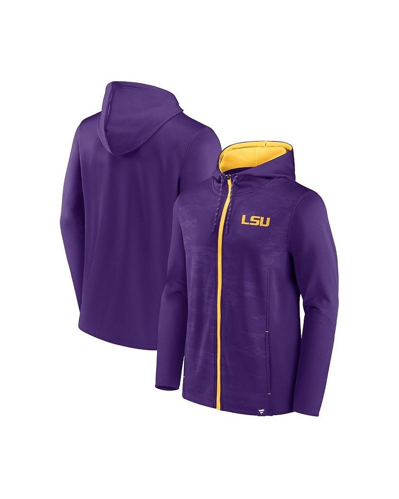 Men's Branded Purple LSU Tigers Ball Carrier Full-Zip Hoodie $33.00 Sweatshirt