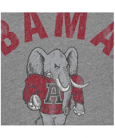 Men's Heathered Gray Alabama Crimson Tide Vintage-Like Tri-Blend T-shirt $26.09 T-Shirts