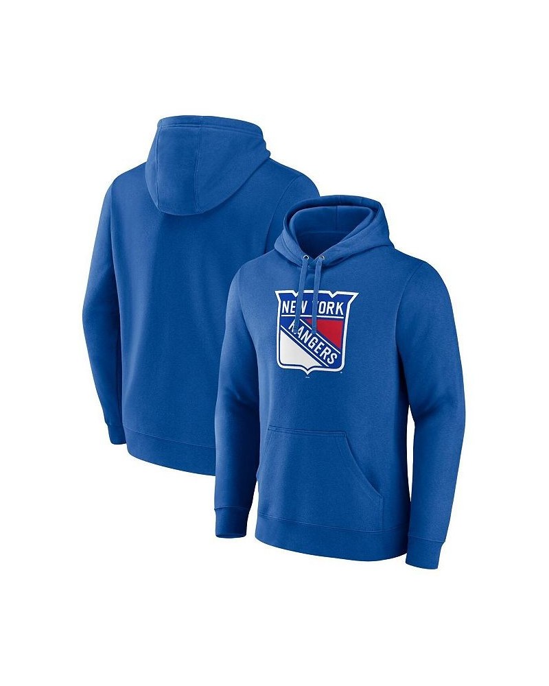 Men's Branded Blue New York Rangers Primary Logo Pullover Hoodie $24.94 Sweatshirt