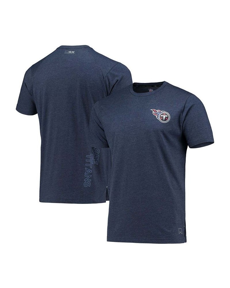 Men's Navy Tennessee Titans Motivation Performance T-shirt $18.00 T-Shirts