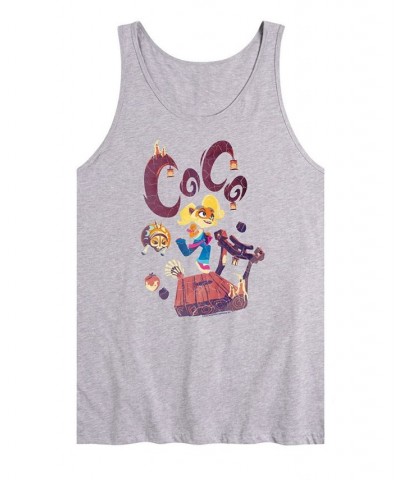 Men's Crash Bandicoot Coco Tank Gray $15.40 T-Shirts