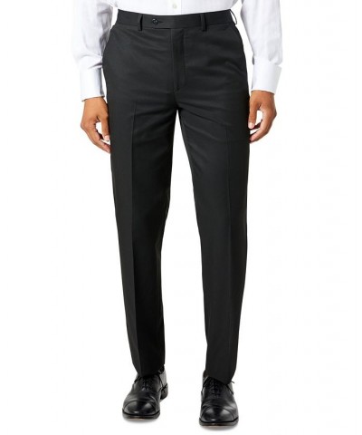 Men's Classic-Fit Black Solid Pants Black $22.00 Pants