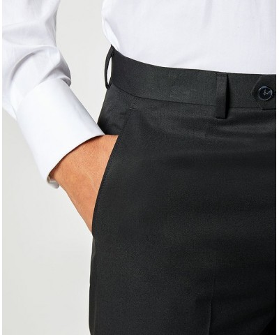 Men's Classic-Fit Black Solid Pants Black $22.00 Pants