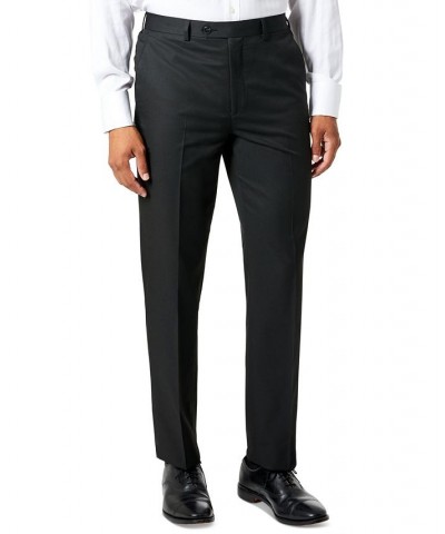 Men's Classic-Fit Black Solid Pants Black $22.00 Pants