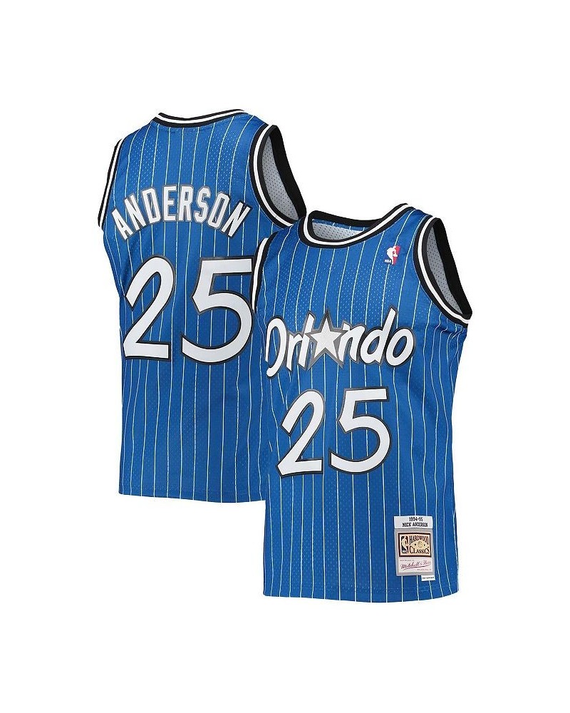 Men's Nick Anderson Blue Orlando Magic 1994-95 Hardwood Classics Swingman Jersey $71.05 Jersey