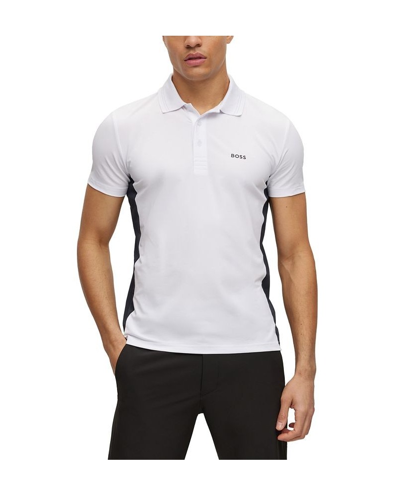 BOSS Men's Performance Polo Shirt White $51.06 Polo Shirts