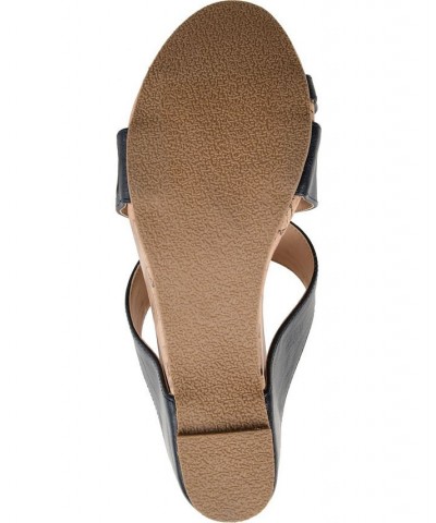 Women's Rayna Wedge Sandal Black $53.99 Shoes