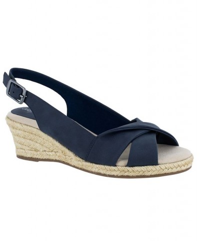 Maureen Espadrille Slingback Sandals Blue $34.50 Shoes